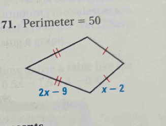 Perimeter =50