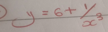 y=6+1/x^3