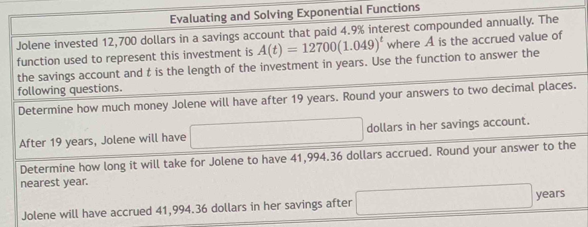 ntial Functions
J