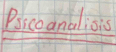 Psicoanalisis