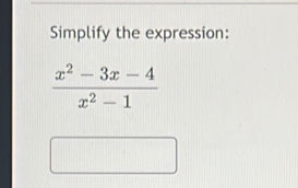 Simplify the expression: