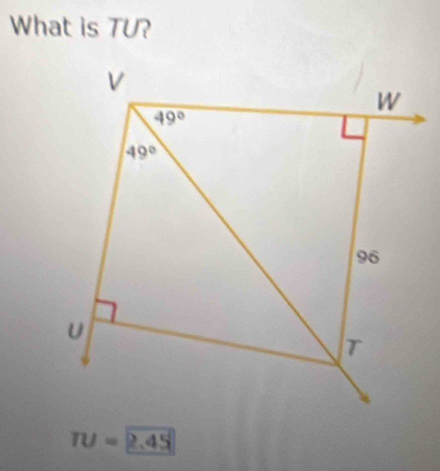 What is TU?
TU=2.45