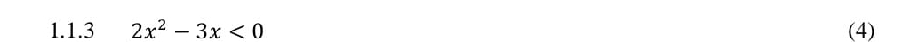 2x^2-3x<0</tex> (4)