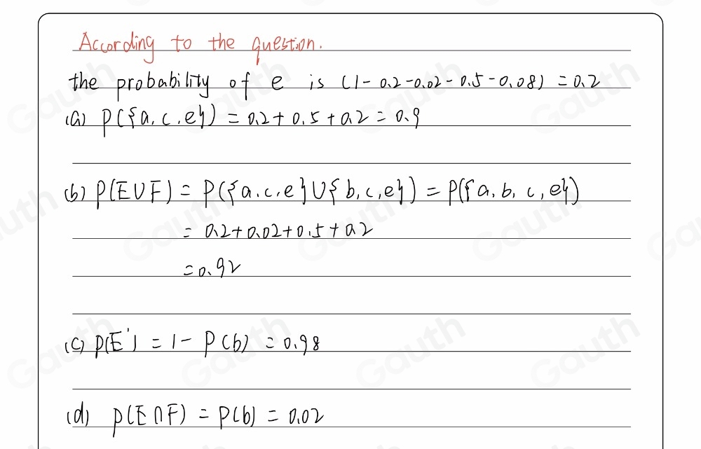 Solved: Complete the following probability distribution table and then ...