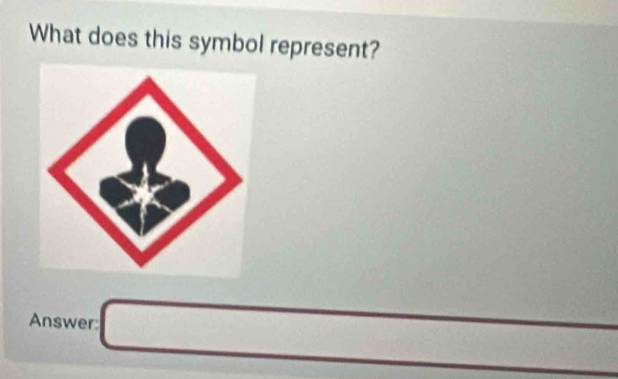 What does this symbol represent? 
Answer: □