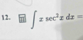 ∈t xsec^2xdx=