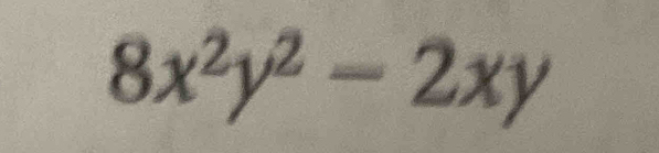 8x^2y^2-2xy