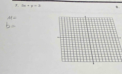 5x+y=3
8.