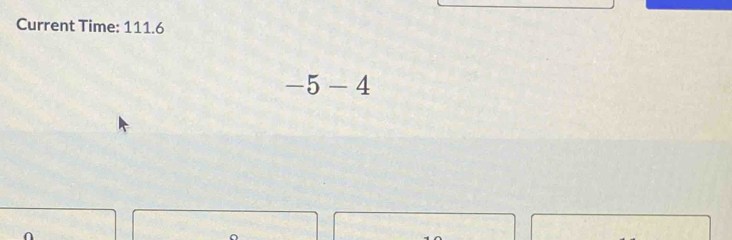 Current Time: 111.6
-5-4