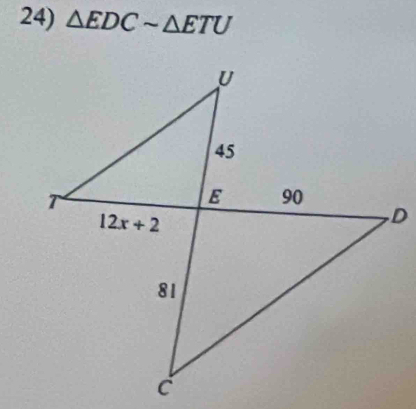 △ EDCsim △ ETU