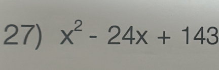 x^2-24x+143