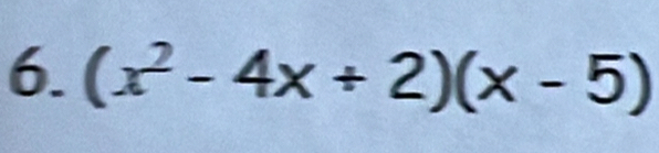 (x^2-4x+2)(x-5)