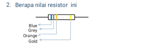 Berapa nilai resistor ini