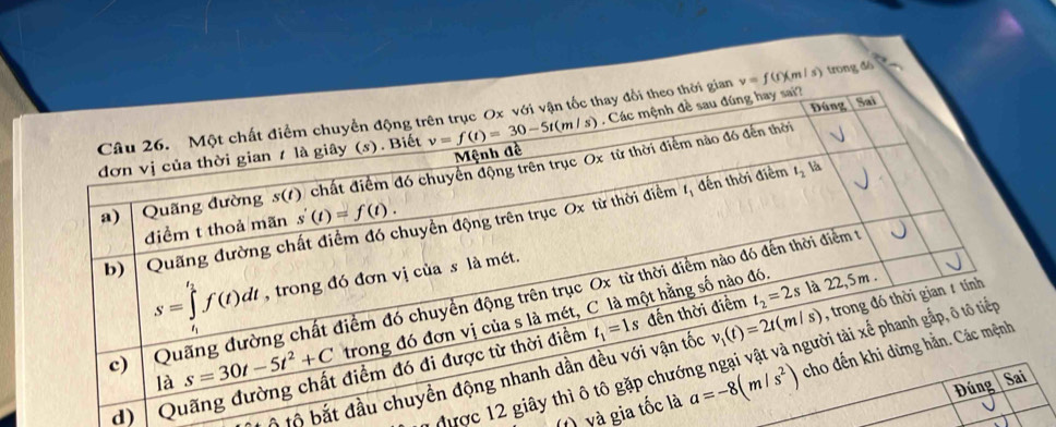 v=f(f)(m / s) trong đó
d)   Qu
ộ tộ bắt đầ
được 12 
(1) yà gia