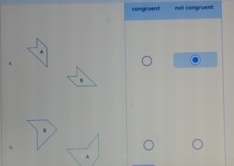 congruent not congruent
A
n
A