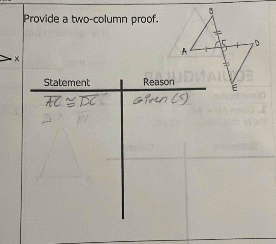 Provide a two-column proof.