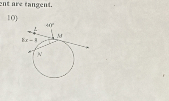 ent are tangent.
10)