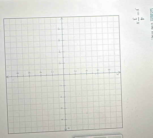 Graph the lie.
y= 4/3 x