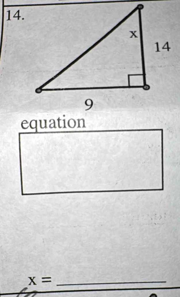 equation
x= _