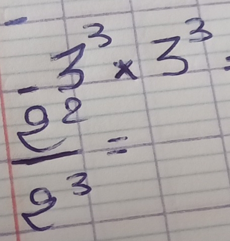 frac e^3* 3^3=