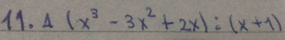 4(x^3-3x^2+2x):(x+1)