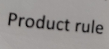 Product rule