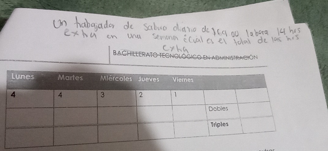 BACHILLERATO TECNOLÓGICO EN ADMINISTRACIÓN