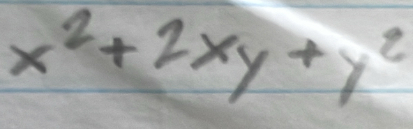 x^2+2xy+y^2