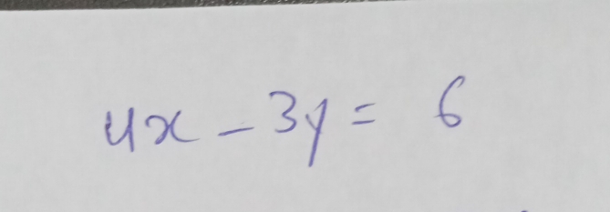 4x-3y=6