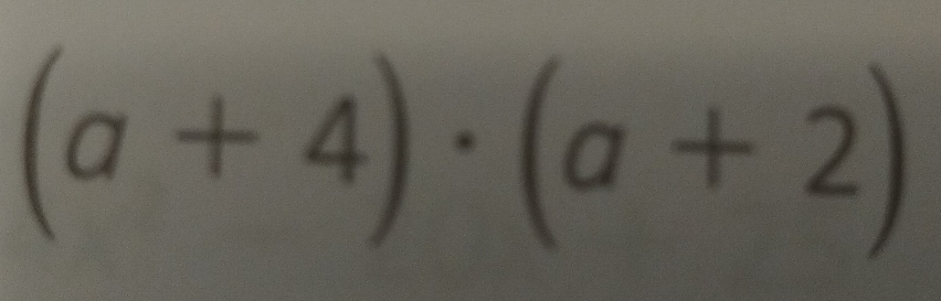 (a+4)· (a+2)