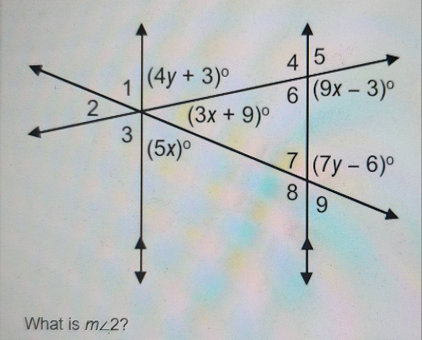 What is m∠ 2 ?