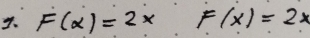 4 F(x)=2x F(x)=2x