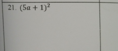 (5a+1)^2