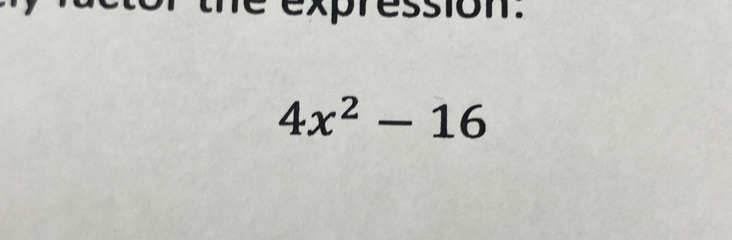 ssio .
4x^2-16