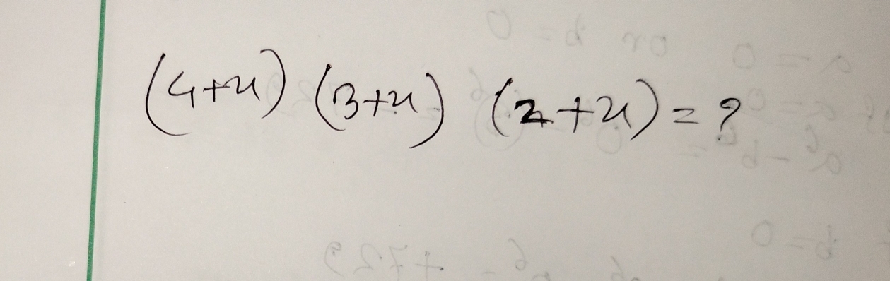 (4+x)(3+x)(2+x)= 9