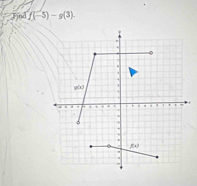 Find f(-5)-g(3).
r