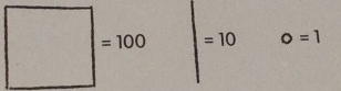 □ =100 |=10 o=1
□ 