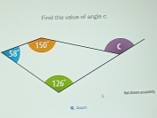 Find the valus of angle c
Q TuOm