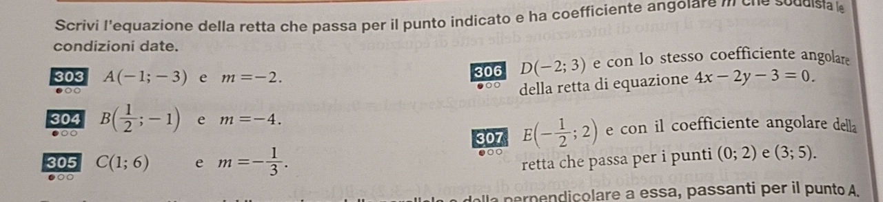 Risolto:Scriví l’equazione della retta che passa per il punto indicato ...