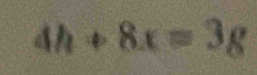 4h+8x=3g