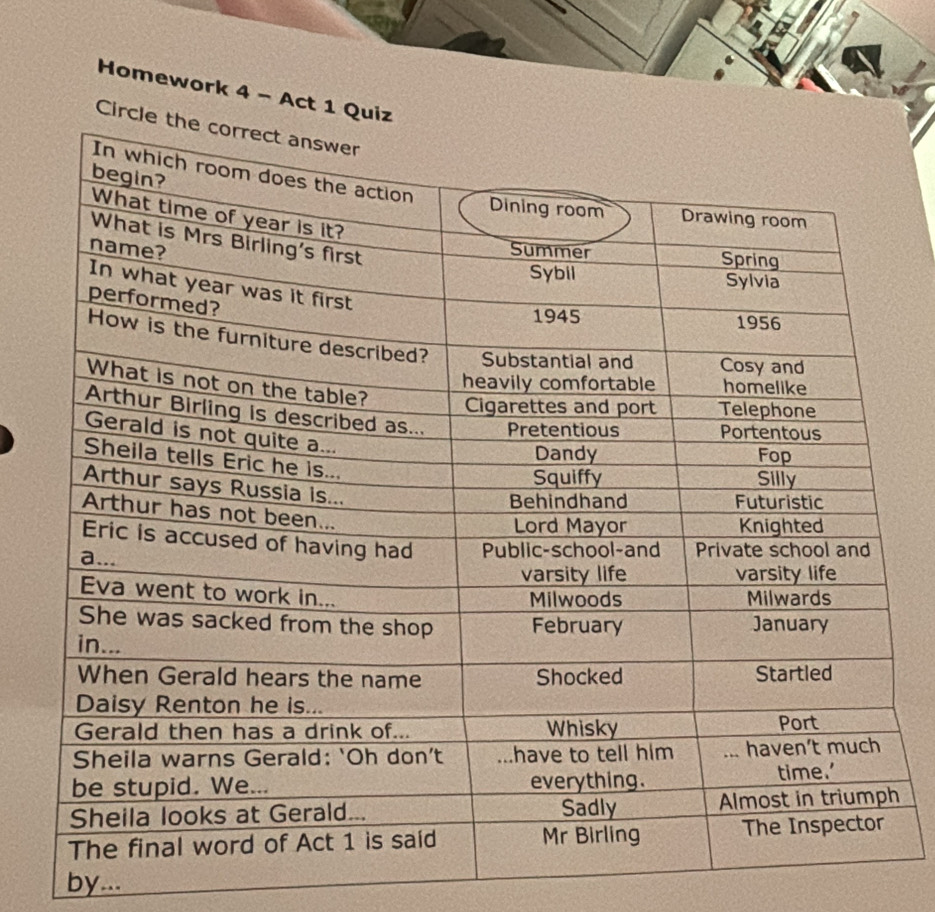 Homework 4 - Act 1 Qu 
Circl 
h 
by...