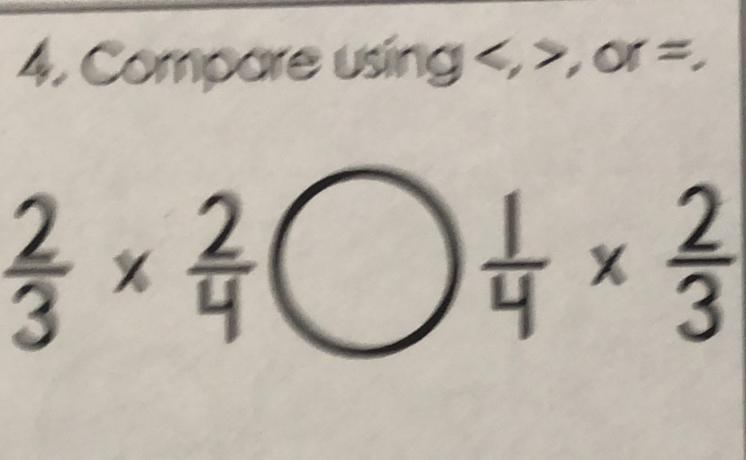 Compare using , , or=,

a
I