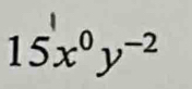 15x^0y^(-2)