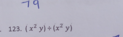 (x^2y)/ (x^2y)