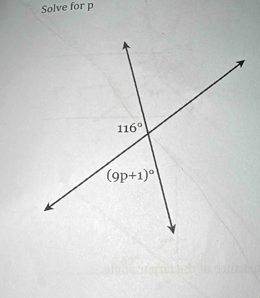 Solve for p