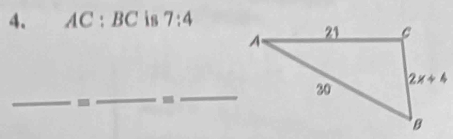 AC:BC is 7:4
_
_-
_