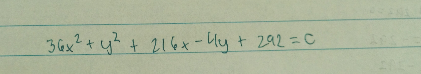 36x^2+y^2+216x-4y+292=c