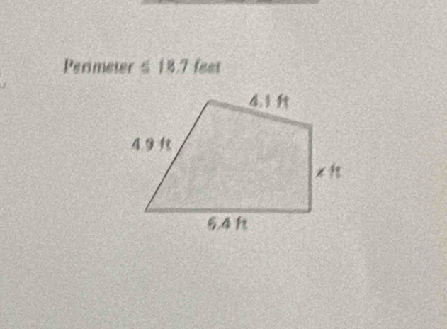 Perimeter ≤ 18.7 feet