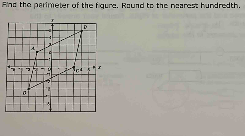 Find the perimeter of the figure. Round to the nearest hundredth.