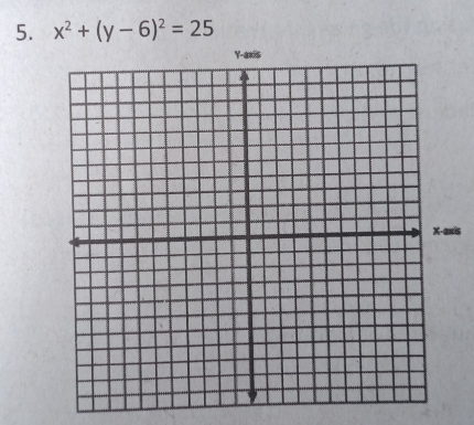 x^2+(y-6)^2=25
is